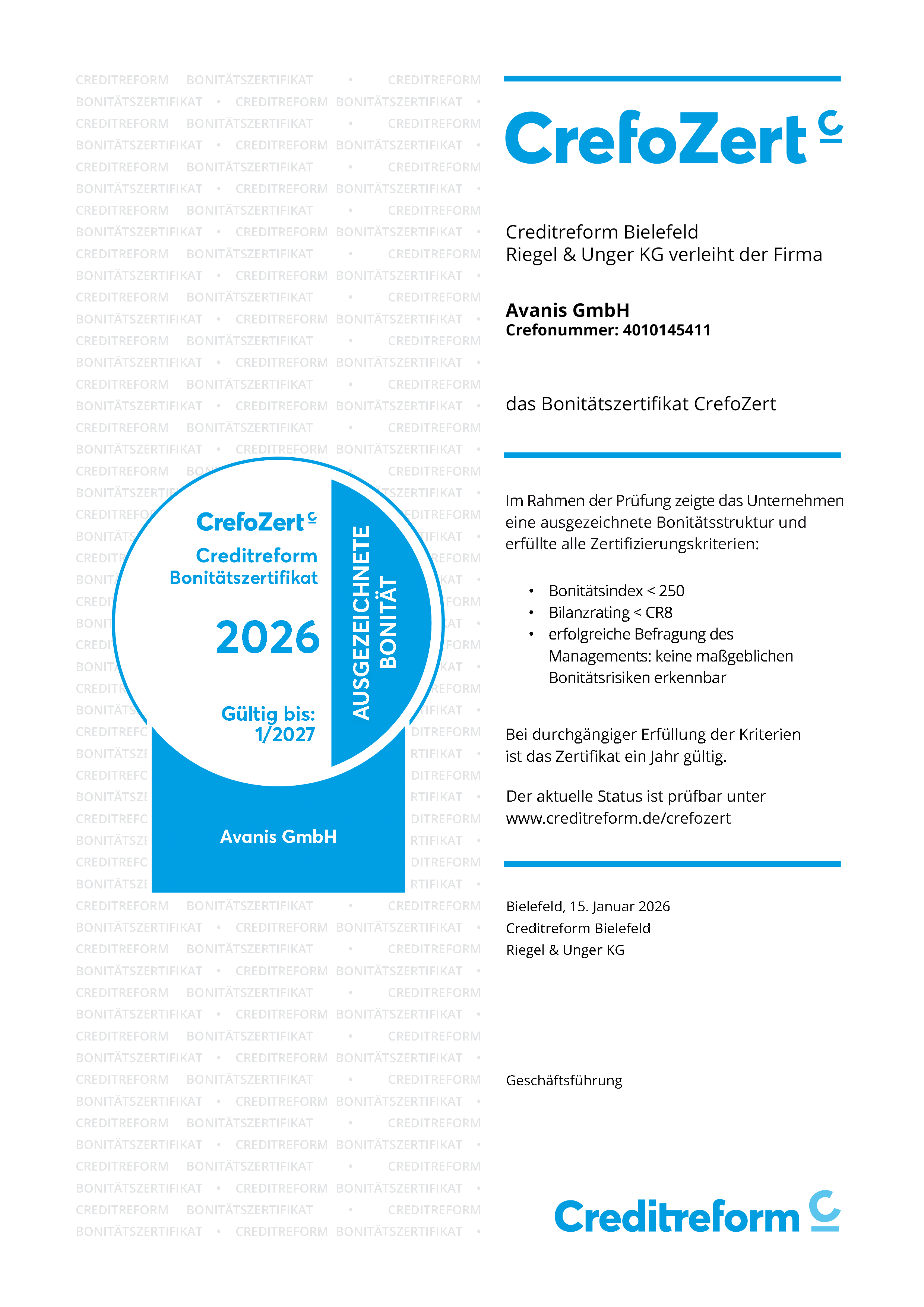 CrefoZert certificate