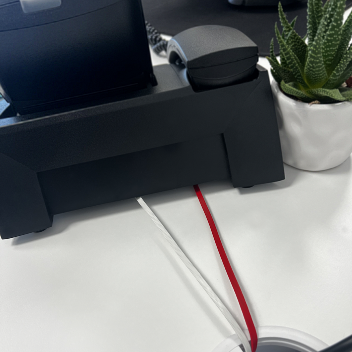 SlimWire - Connected to a telephone