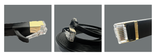SlimWire Ultra7 - Plugs on the right and left and a coiled cable in the middle