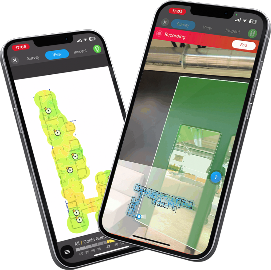 Ekahau AI Pro on mobile devices