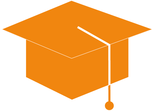 Academic cap in Ekahau colors