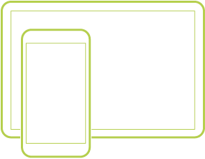 Illustration of a monitor and a smartphone